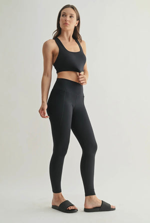 venice cloud light sculpt legging in black