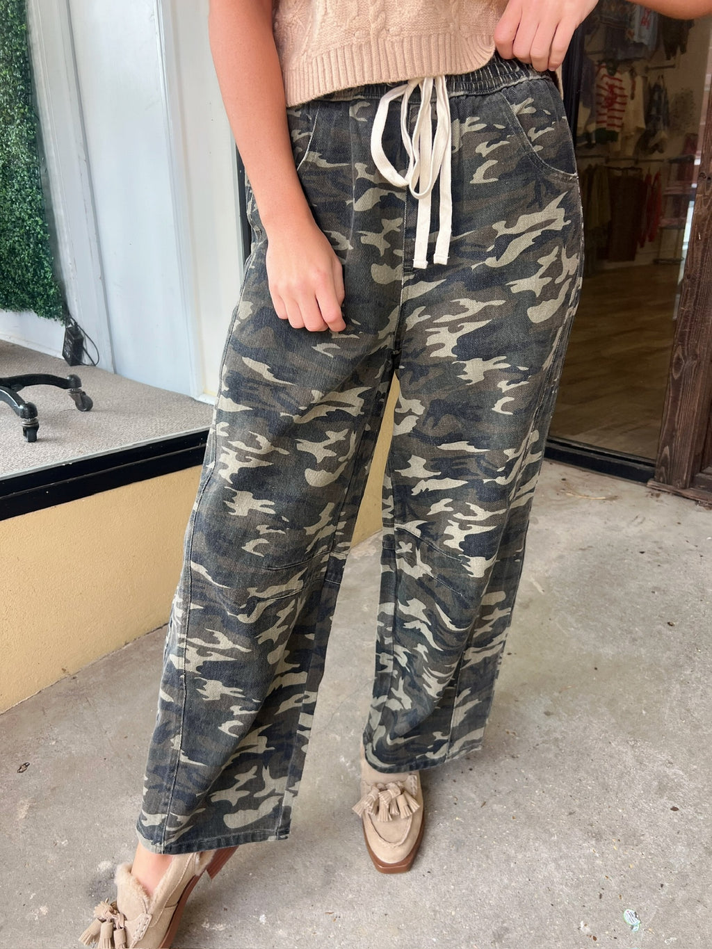 hudson camo barrel pant