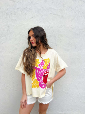 Rolling Stones tee - natural