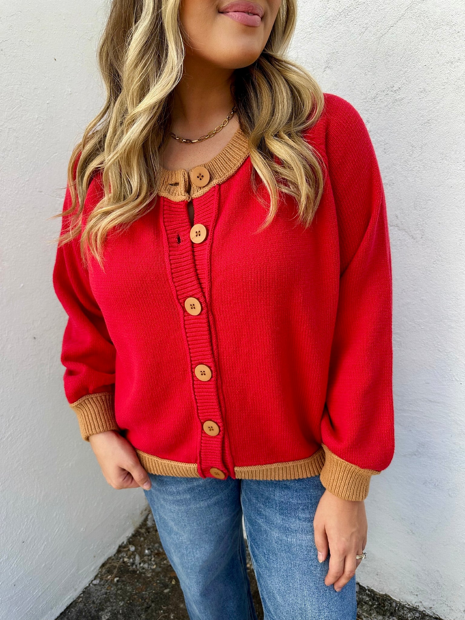 red candy sweater