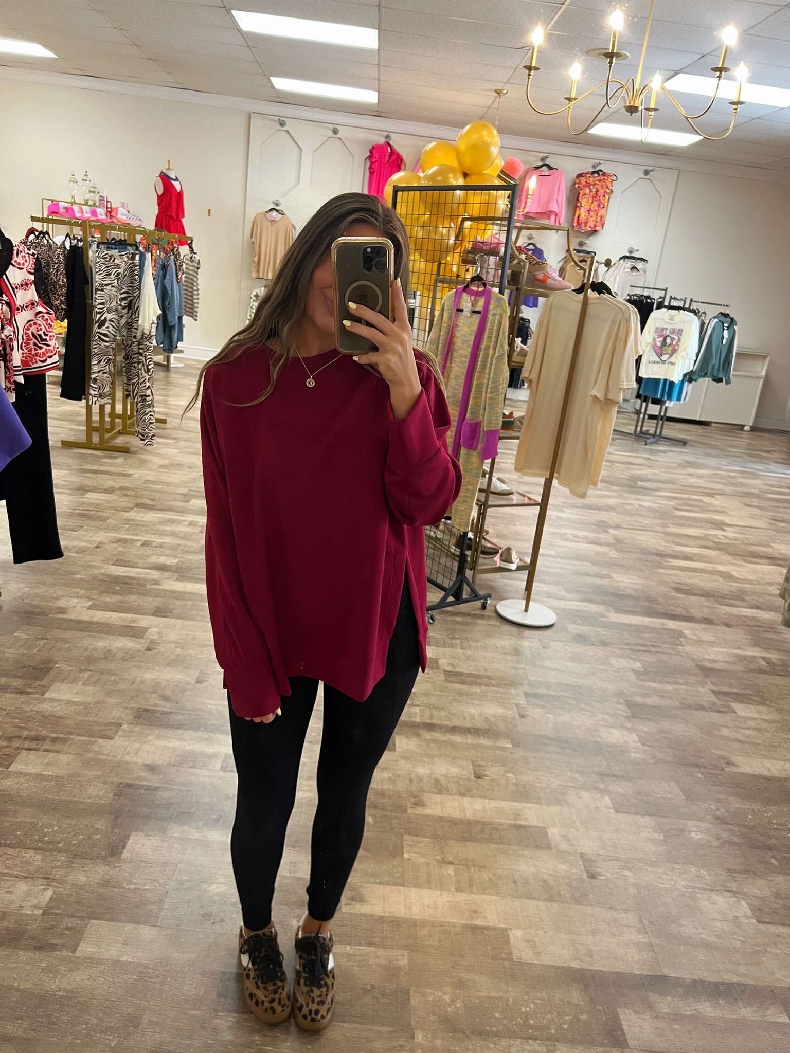 scuba sweatshirt - burgundy
