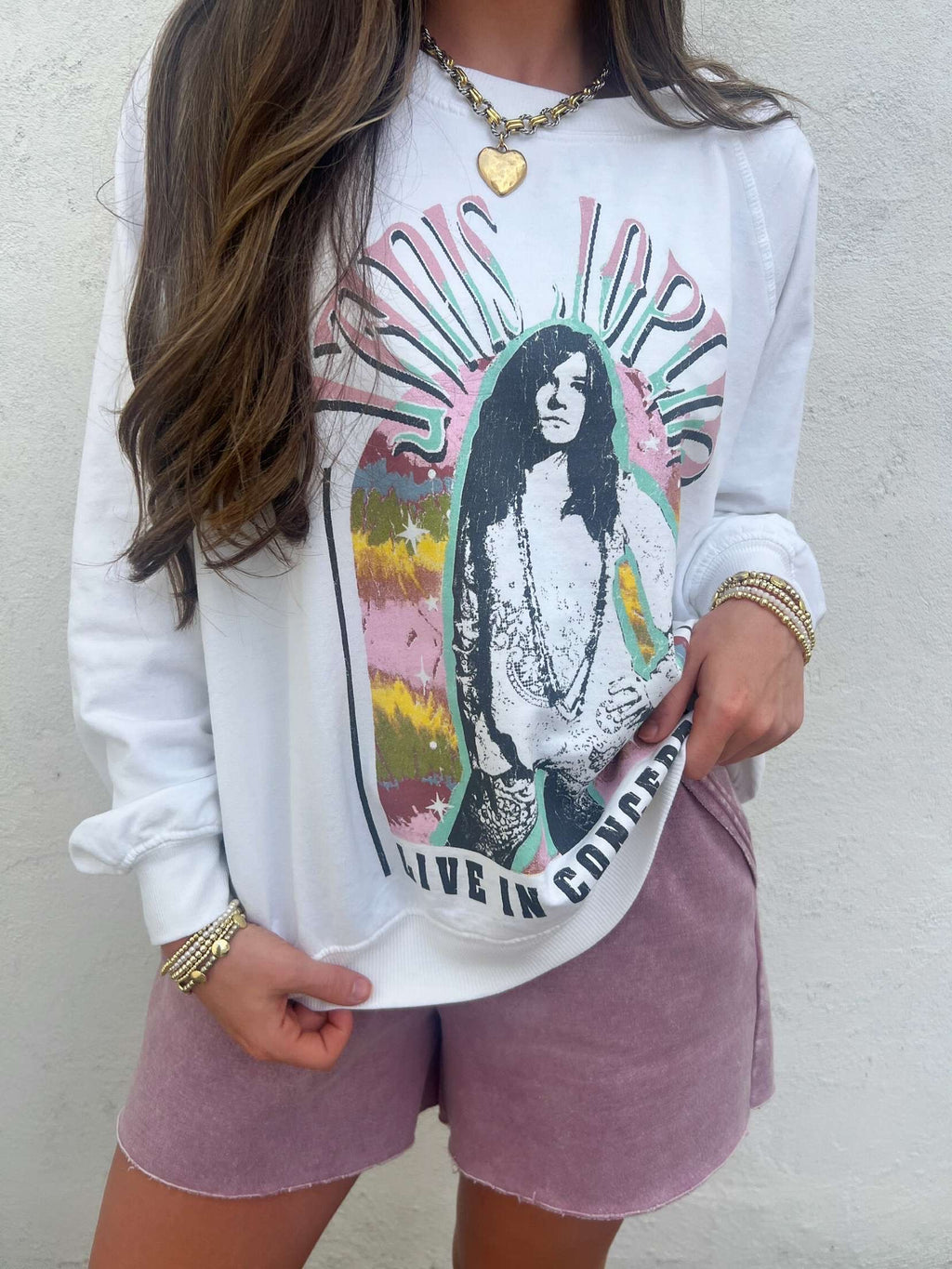 Recycled Karma Janis Joplin live in concert sweatshirt