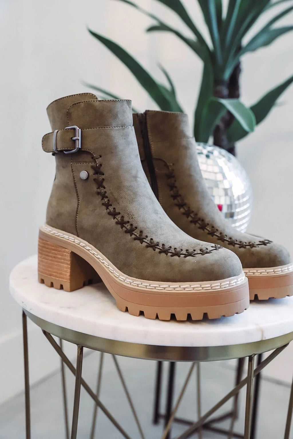 mia toula boot - khaki