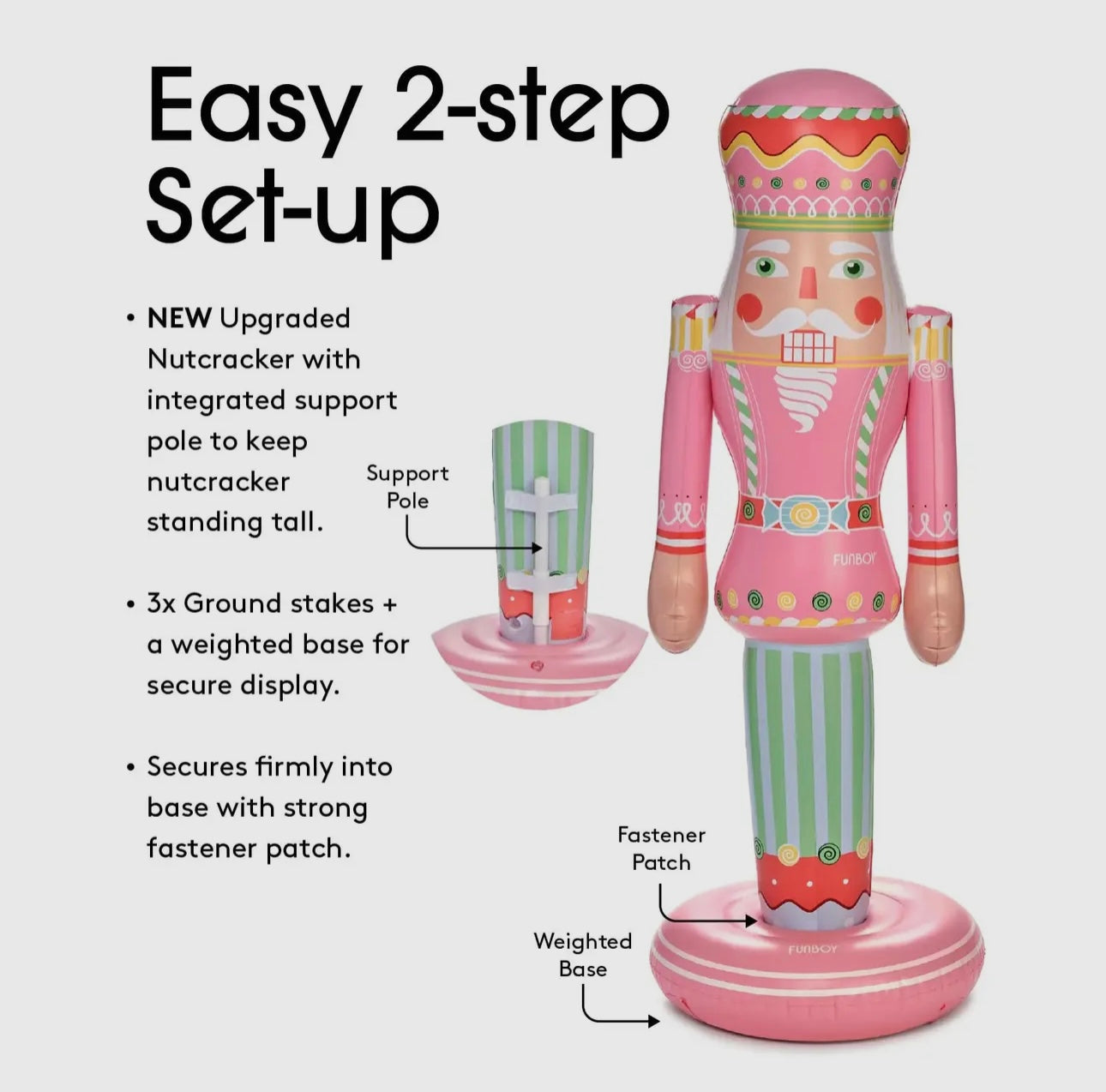 5 ft candy nutcracker inflatable