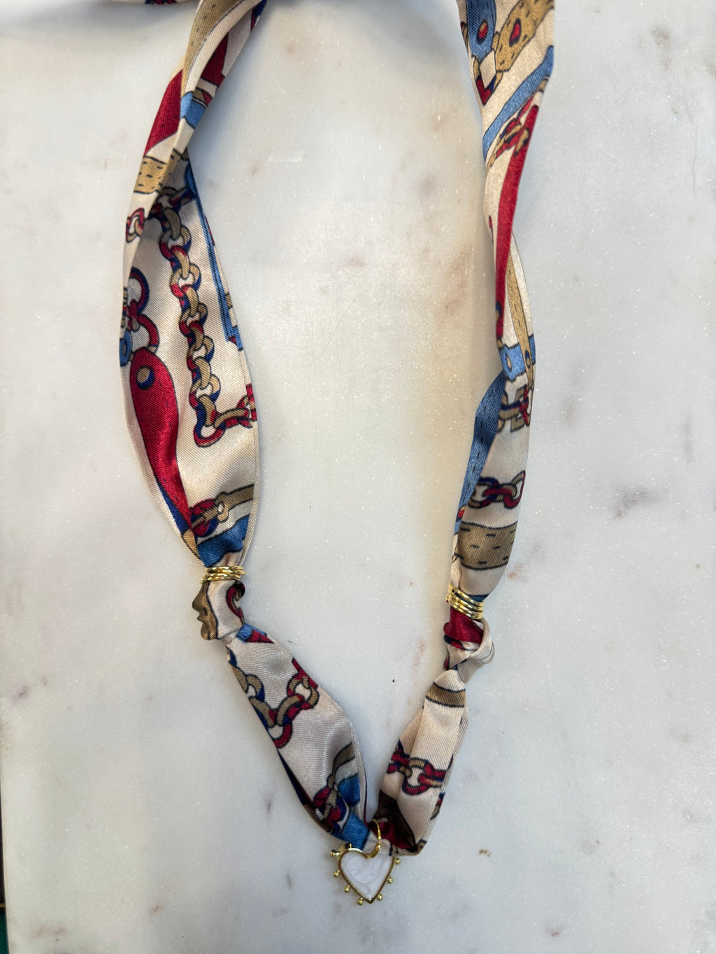 TR scarf necklace #57
