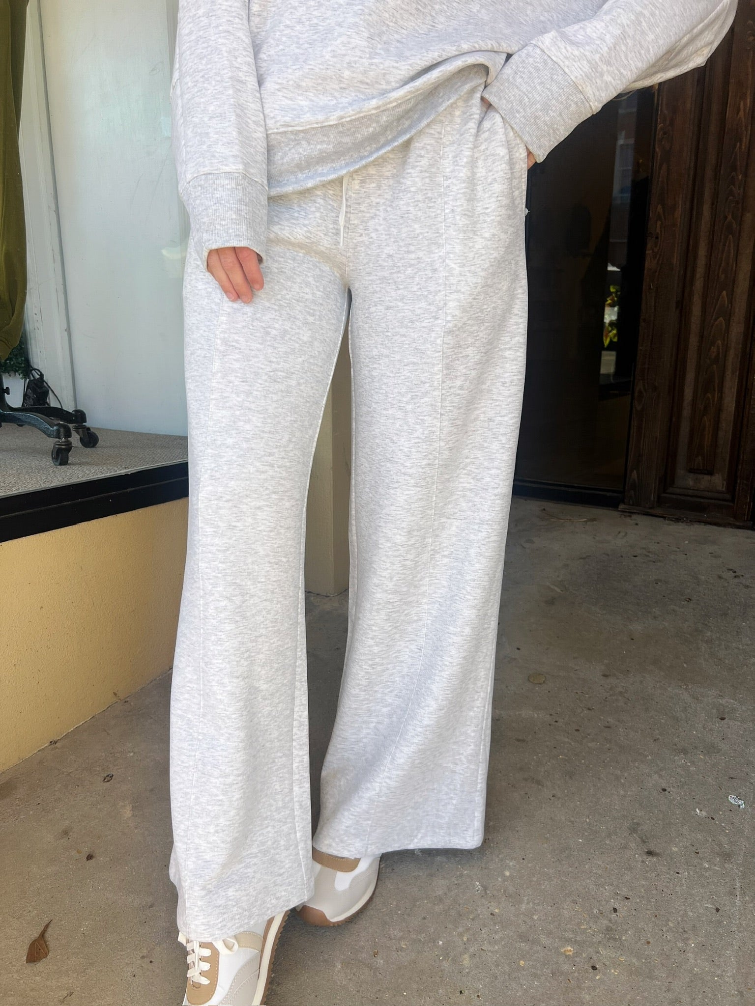 scuba collared set in heather grey