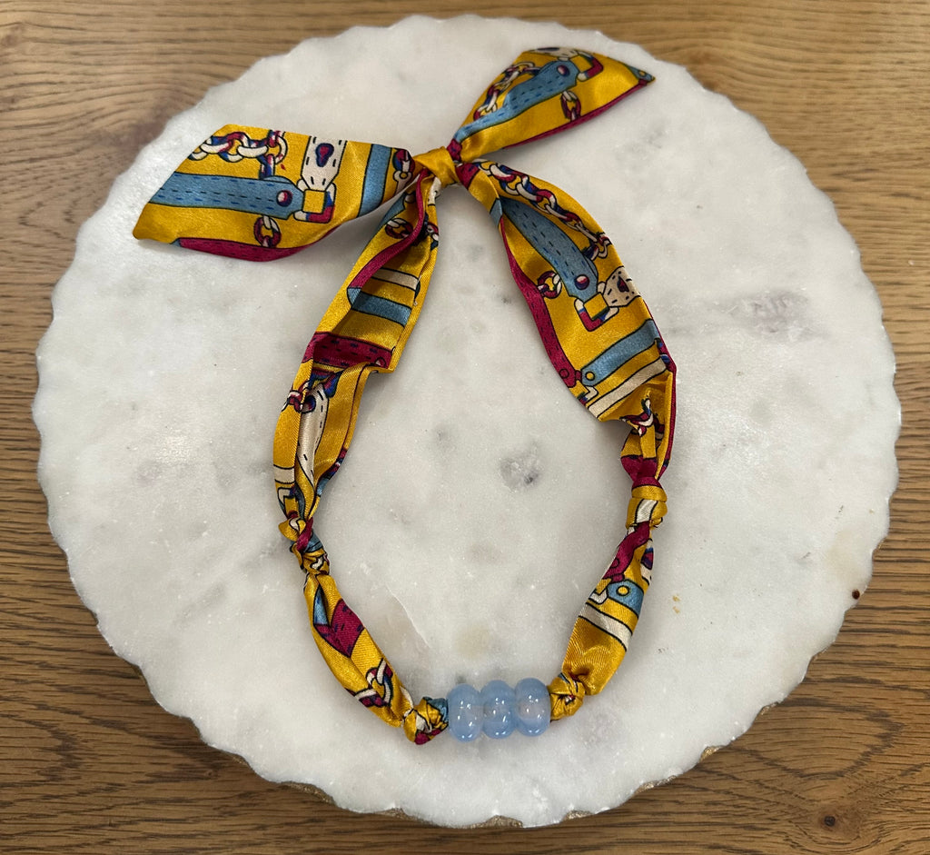 TR scarf necklace #179