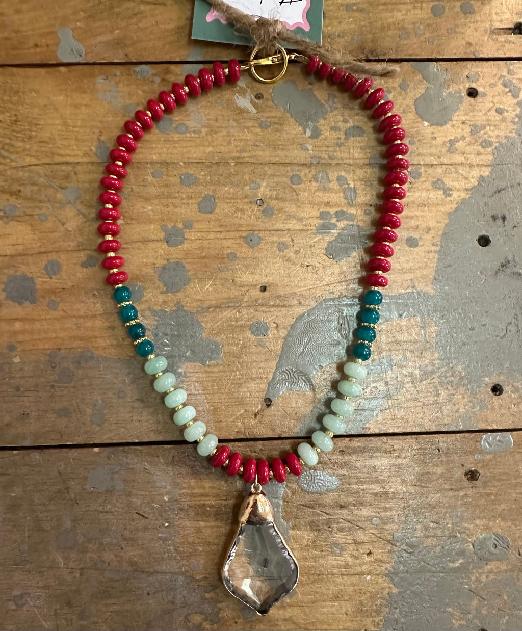 gemma beaded necklace