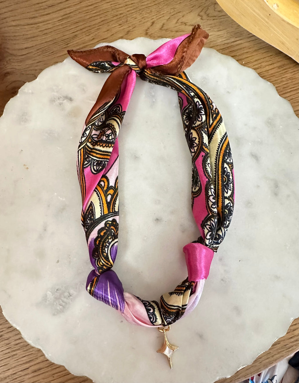 TR scarf necklace #141