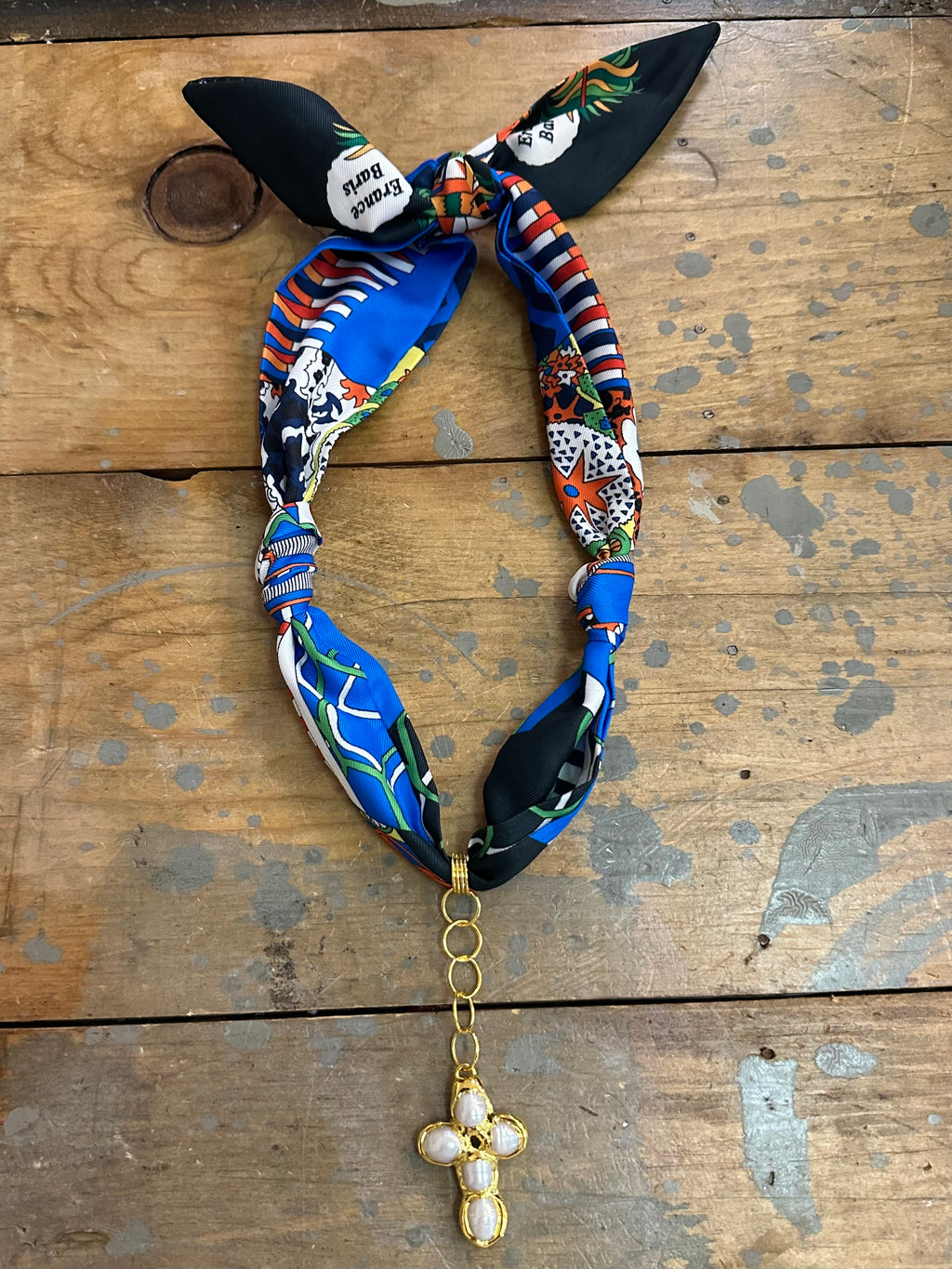 TR scarf necklace #222