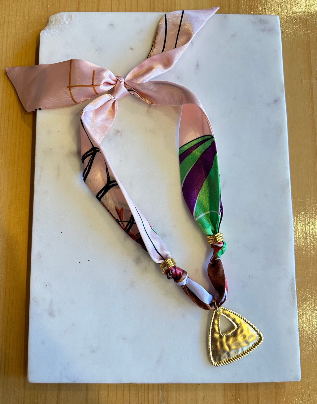 TR scarf necklace #169