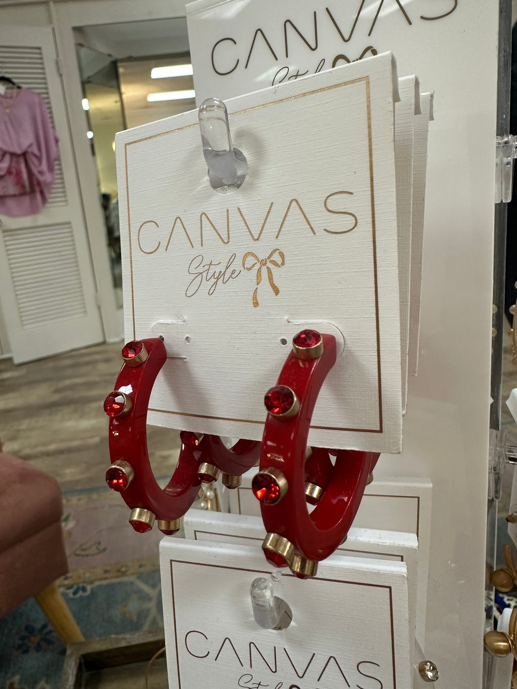 resin hoop - red