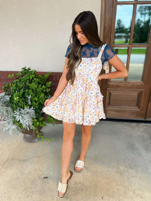 aspen lace top - teal