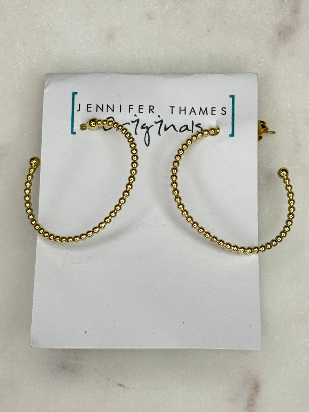 jto #1 gold beaded hoops