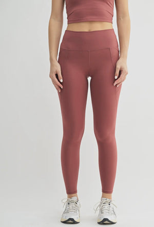 venice cloud light sculpt legging in red pear
