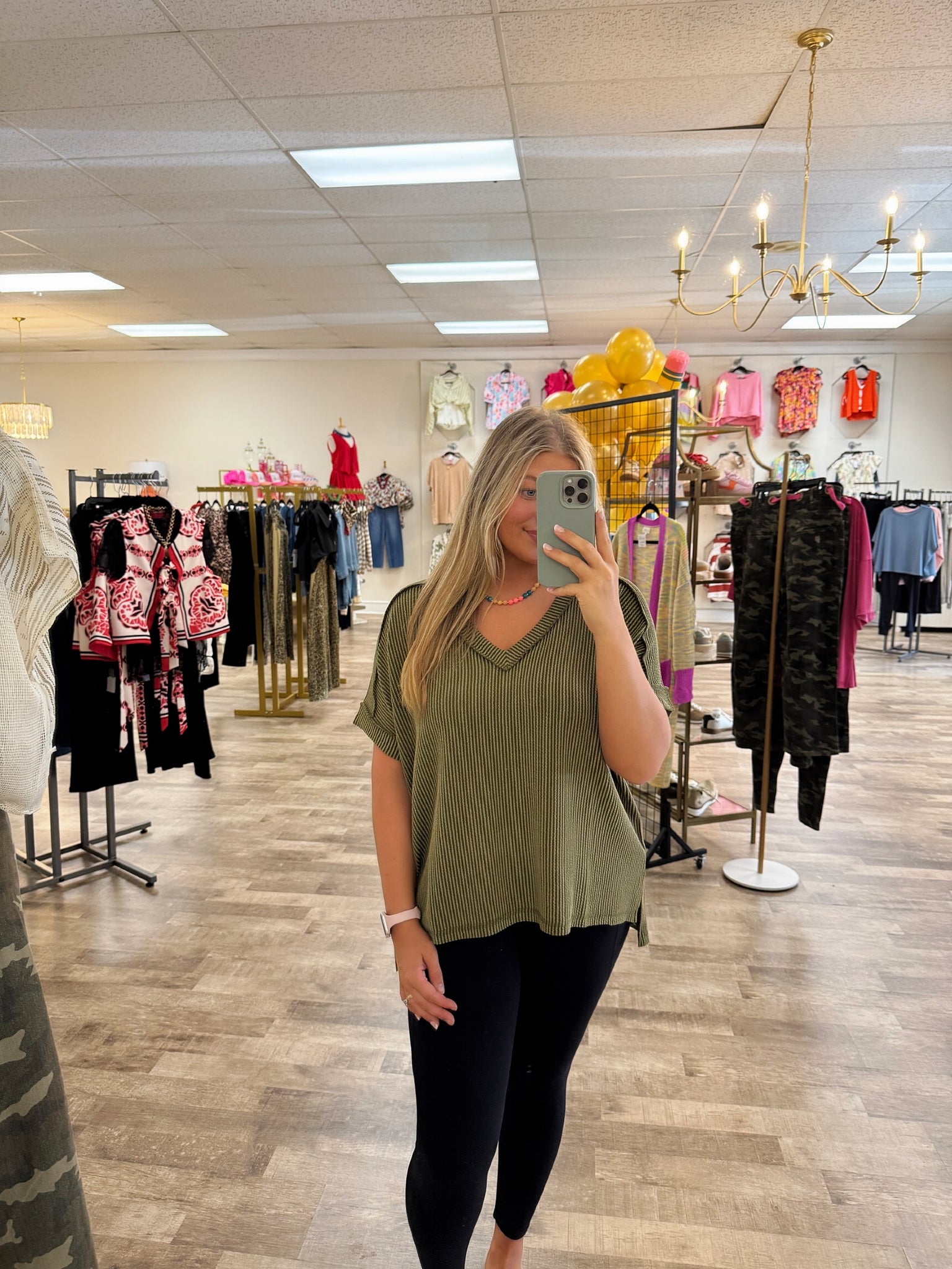 ribbed & ready top - olive
