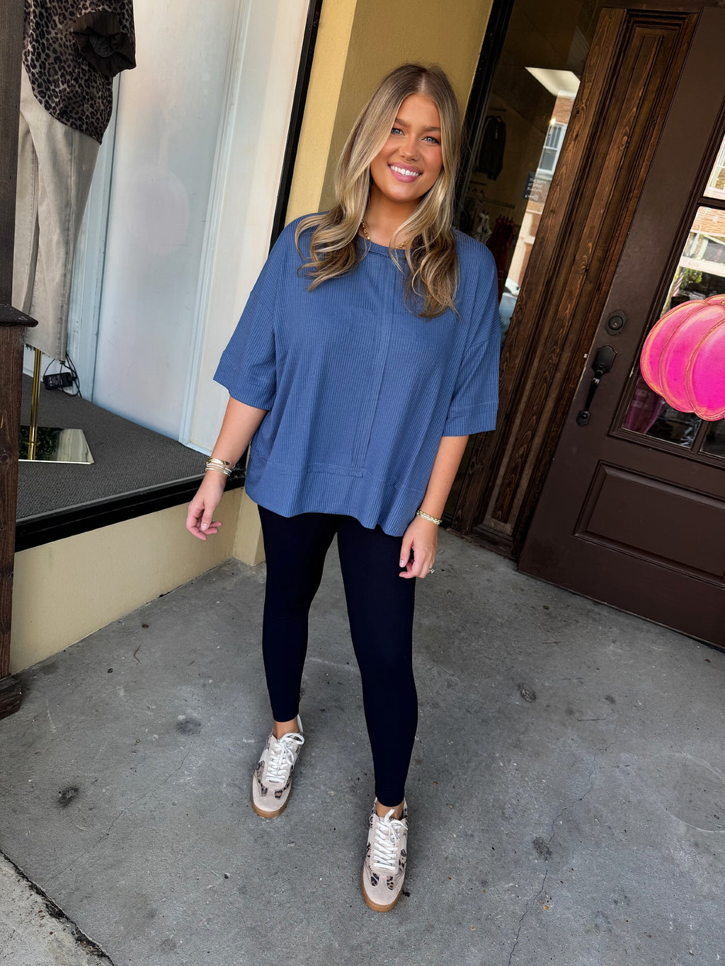 back to the basics tee in navy