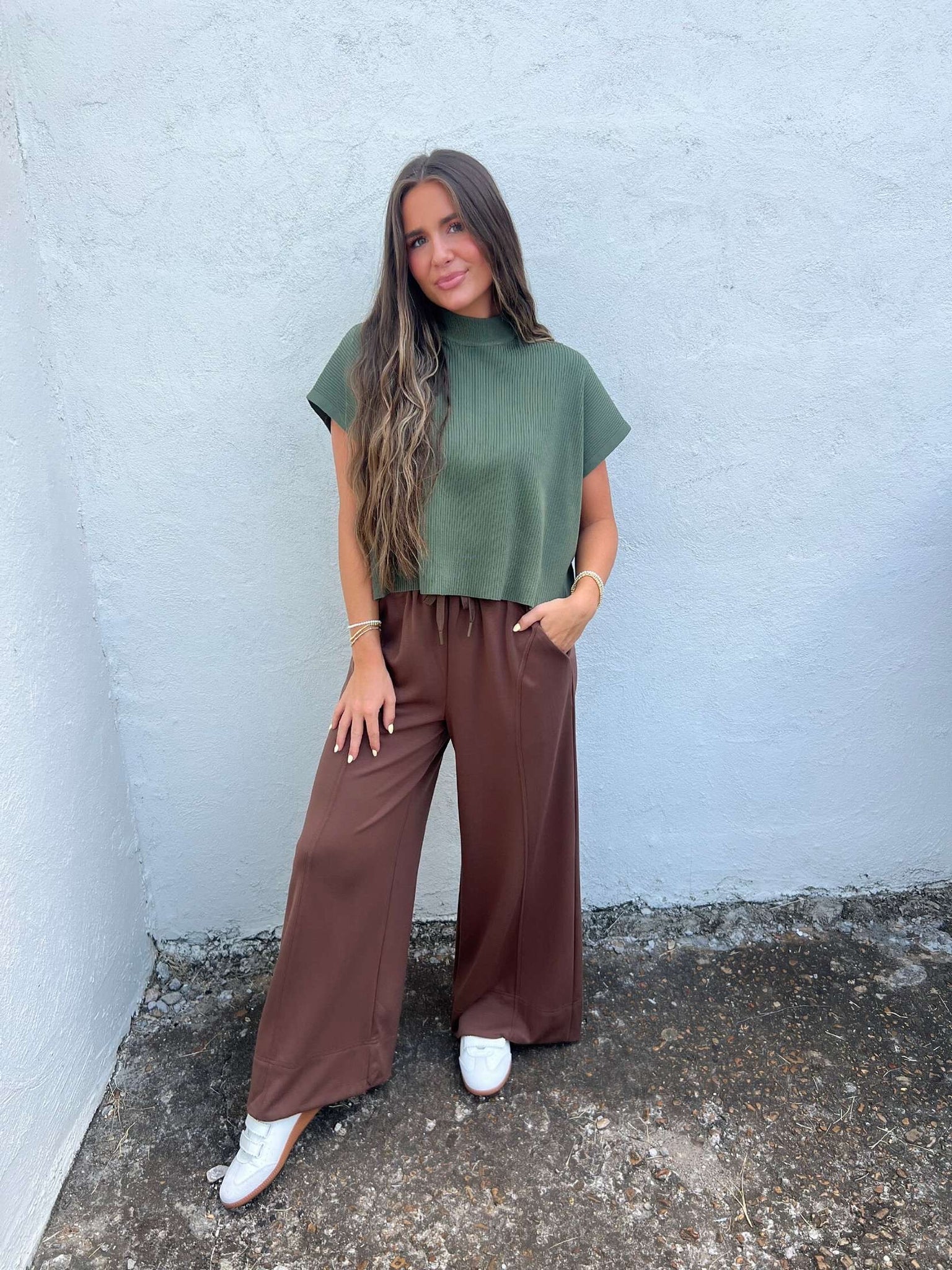 ultimate chocolate comfy wide leg pant