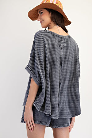 nova waffle oversized top