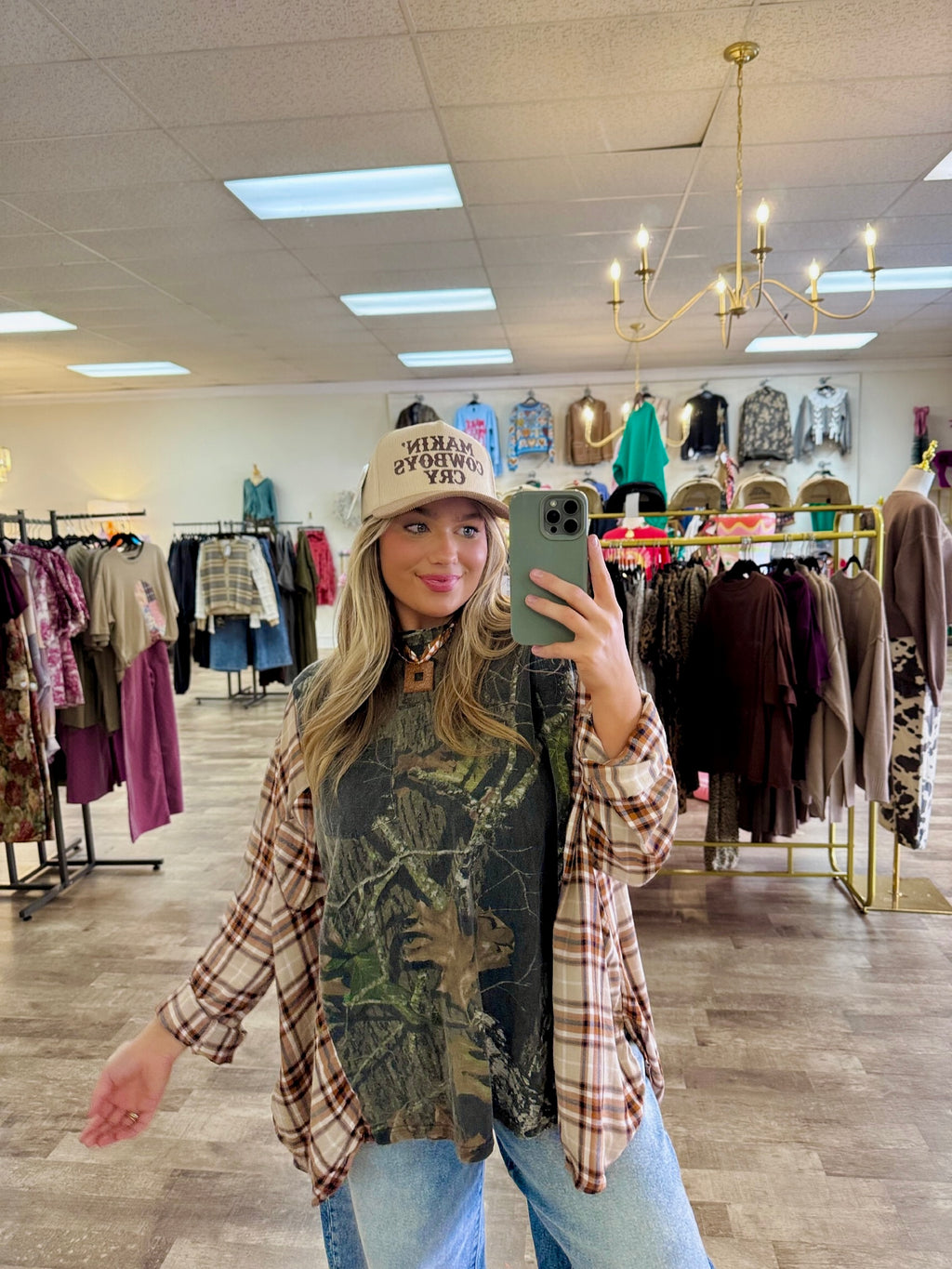 camo one of a kind top