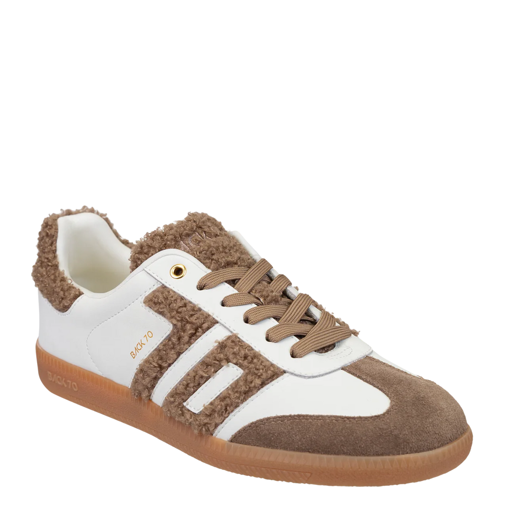 back 70 cloud sneaker - white brown