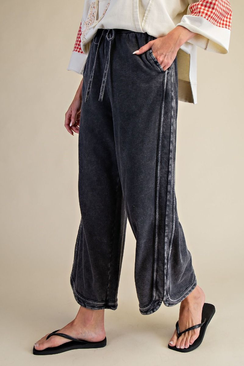 terry wide pant in ash