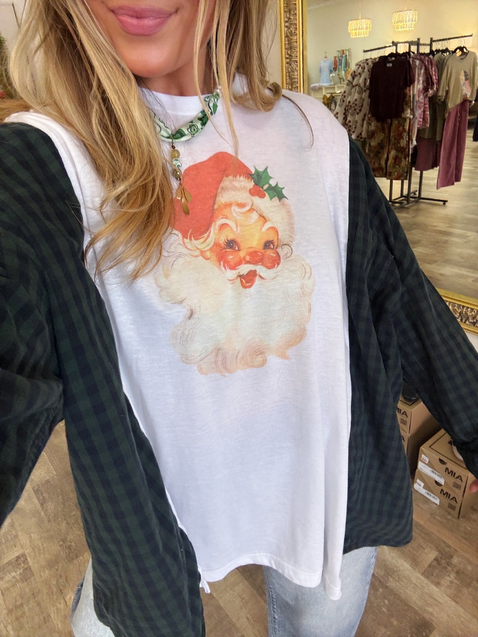 santa one of a kind top
