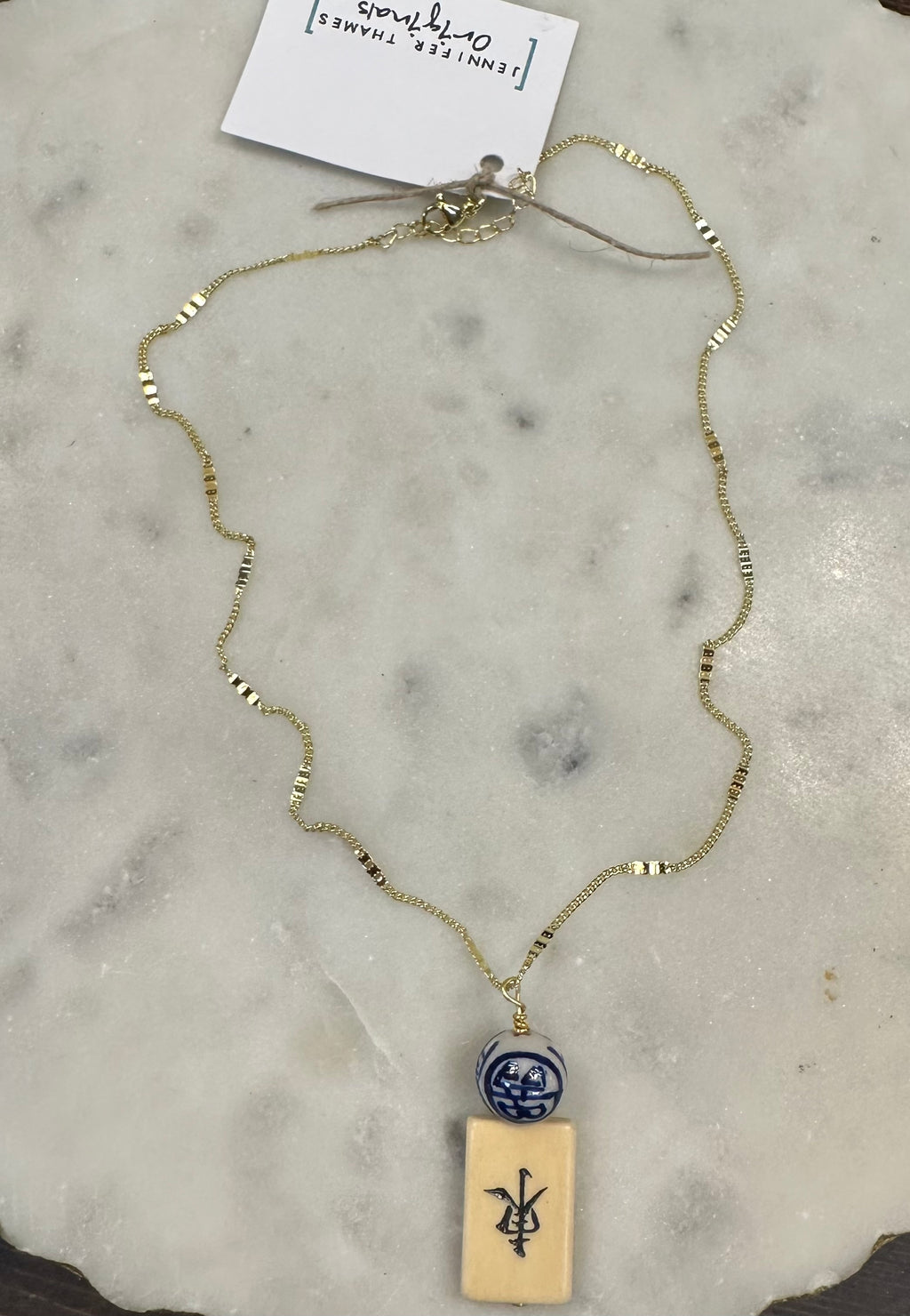 mahjong necklace #5