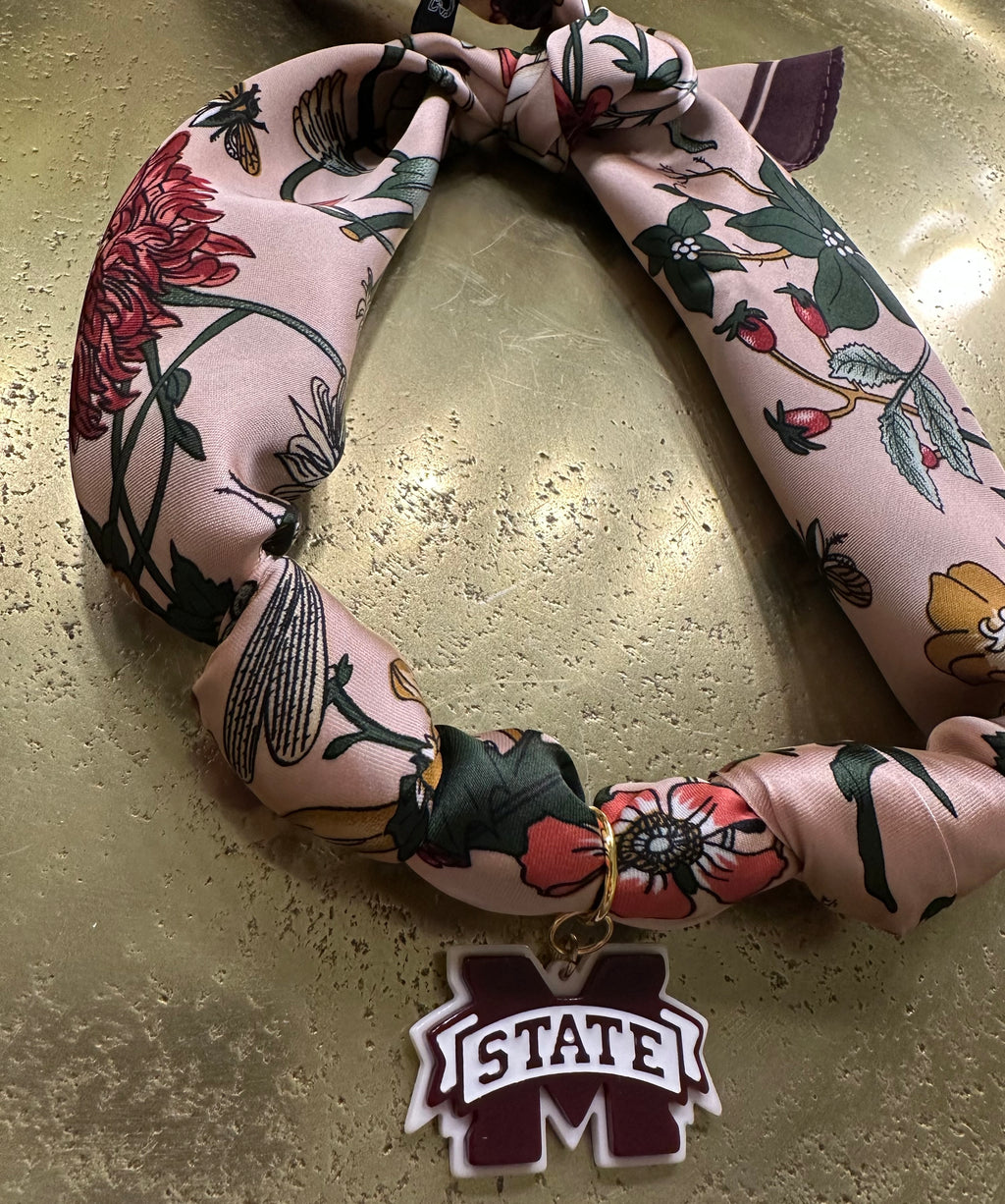 mississippi state scarf necklace #3