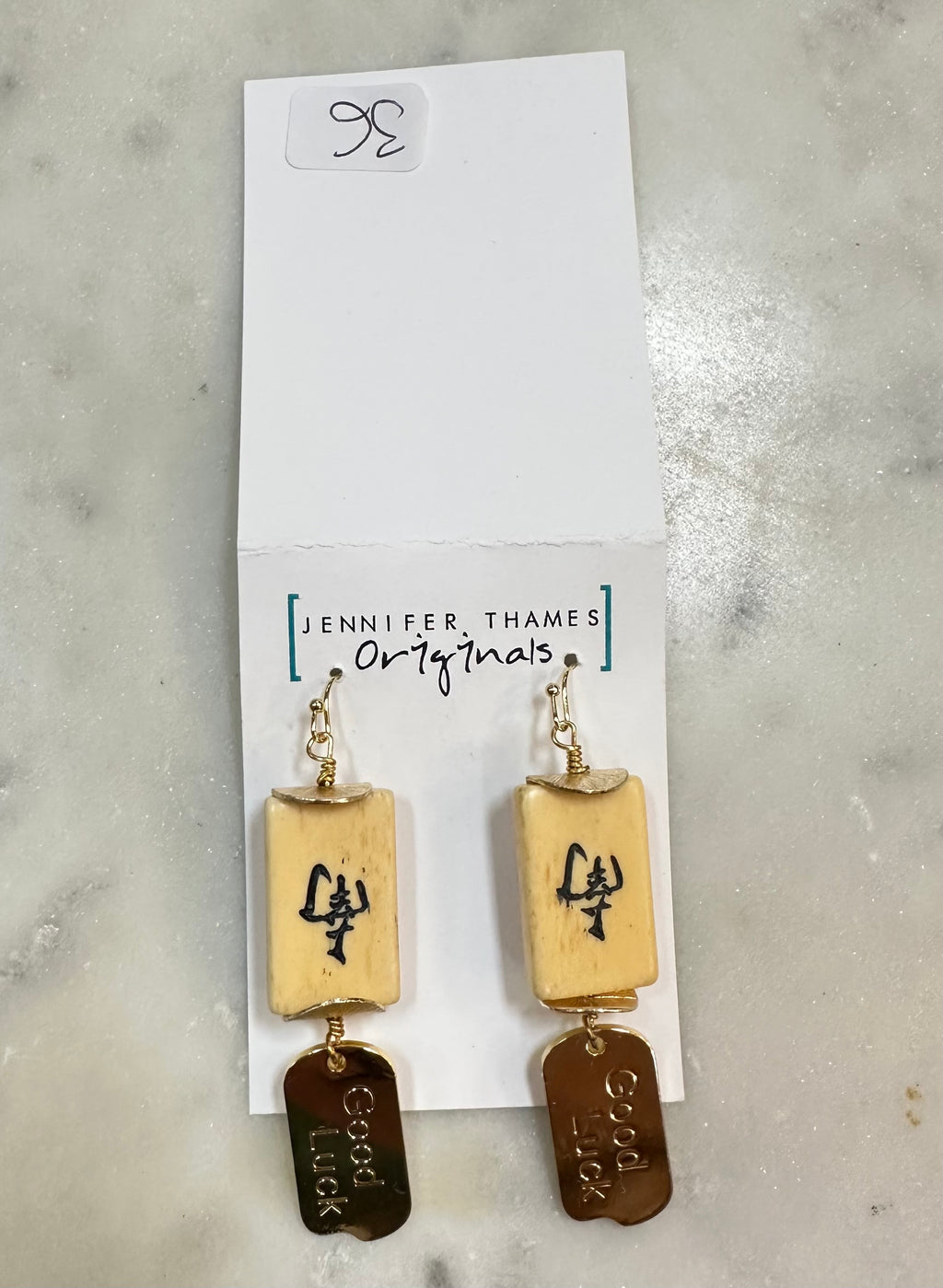JTO mahjong earring #3