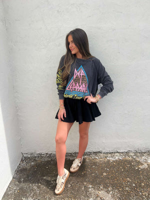 Recycled Karma Def Leppard world tour burnout sweatshirt