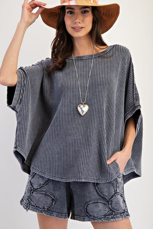 nova waffle oversized top