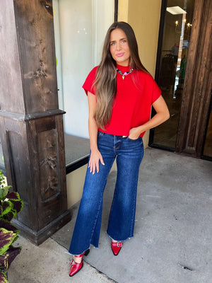 kimmy sweater in red