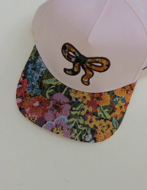 grandma bow trucker hat