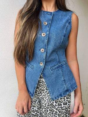 vera denim vest