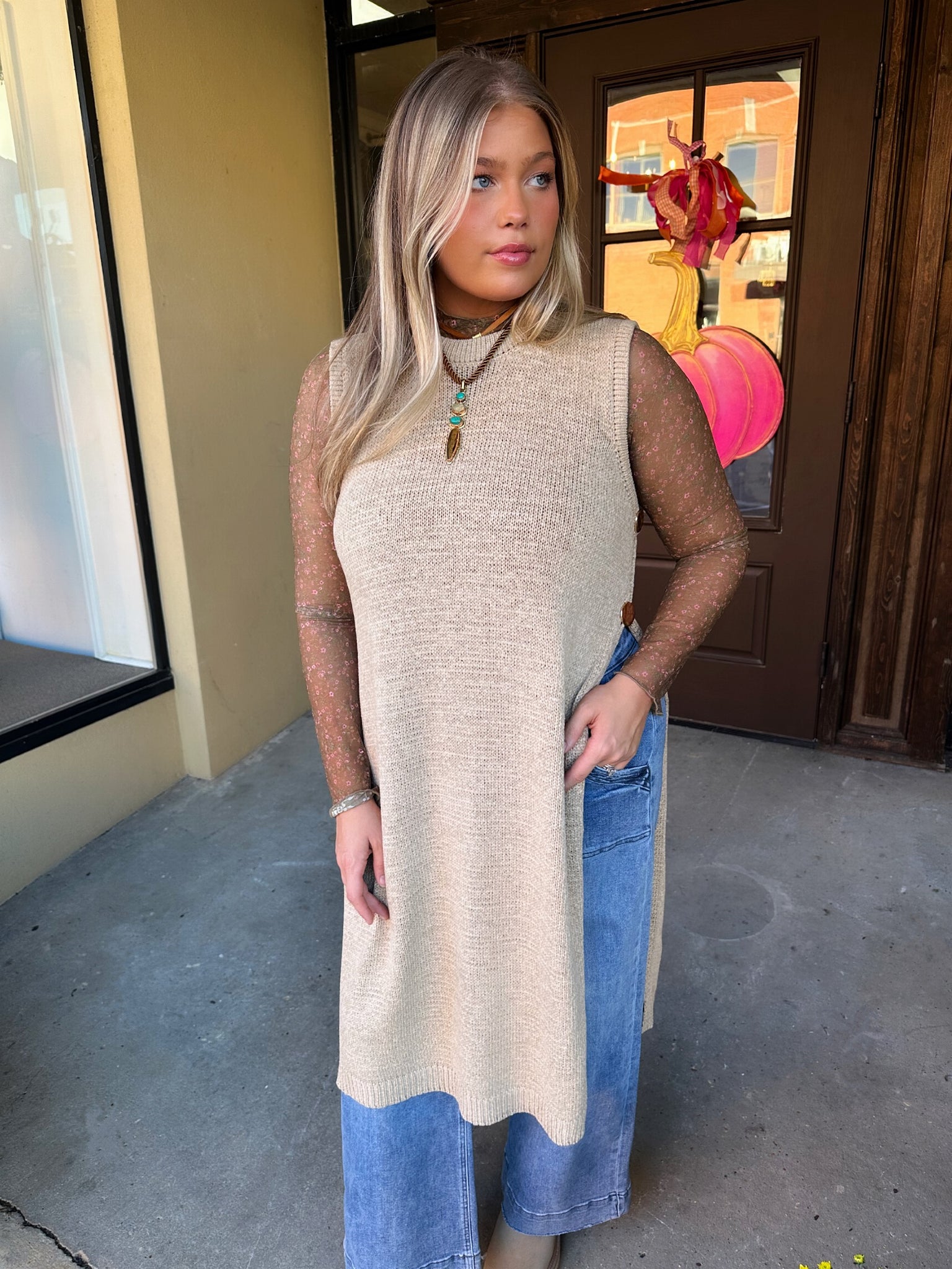 greer lace layering top