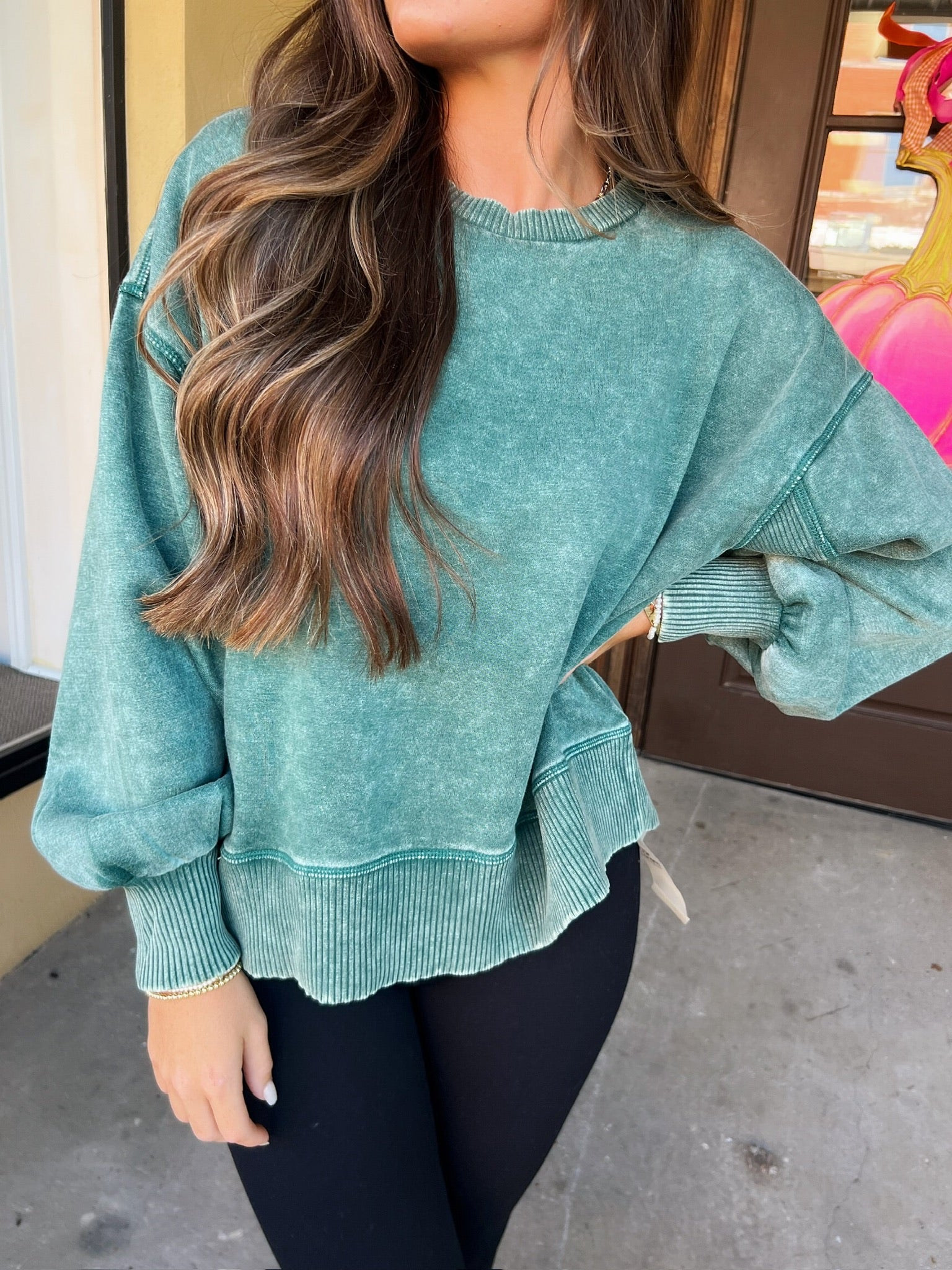 pure perfection sweatshirt in hunter