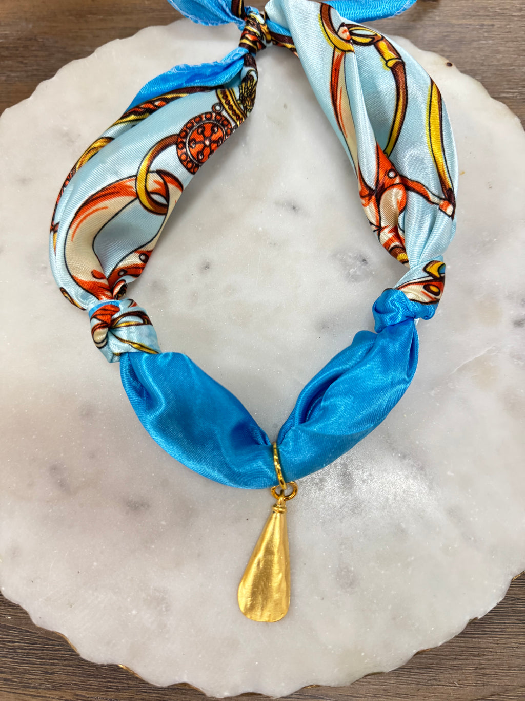 TR scarf necklace #133