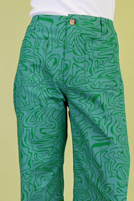 lindsy retro pant in green