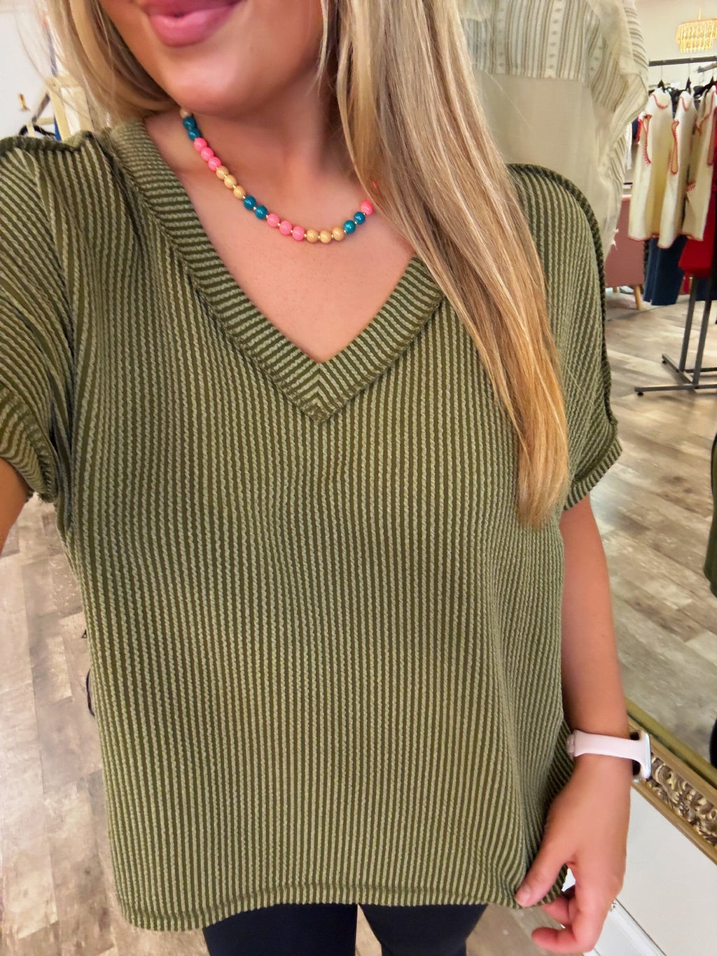 ribbed & ready top - olive