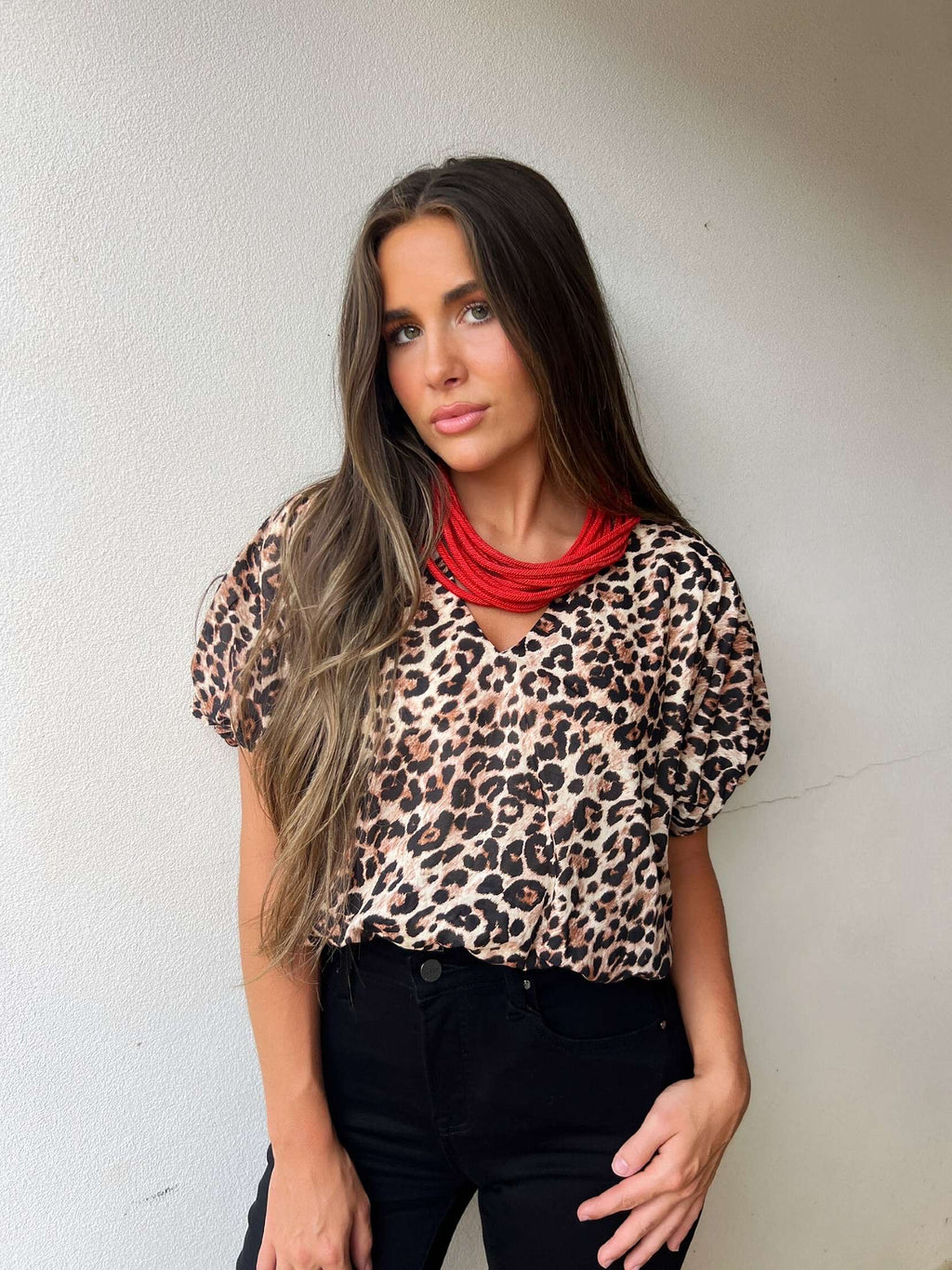 leopard dream top