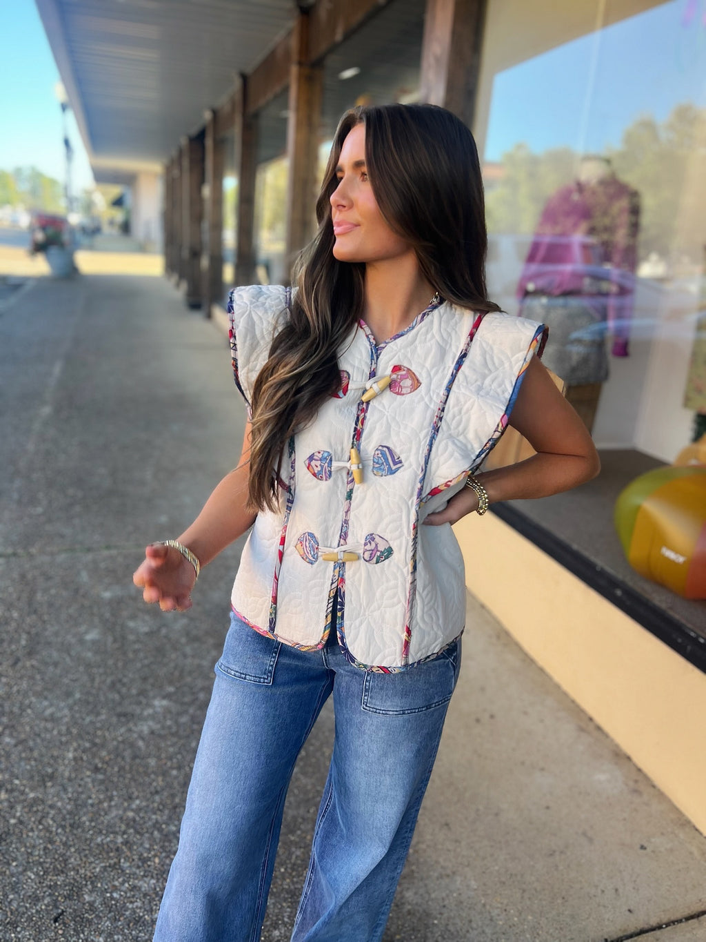 mildred quilted vest