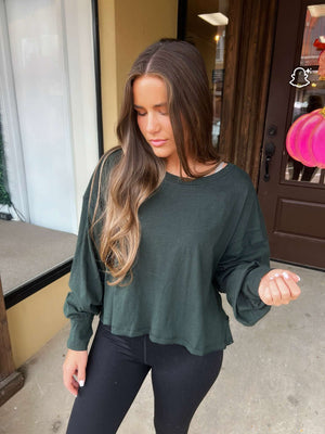 crossover top in hunter