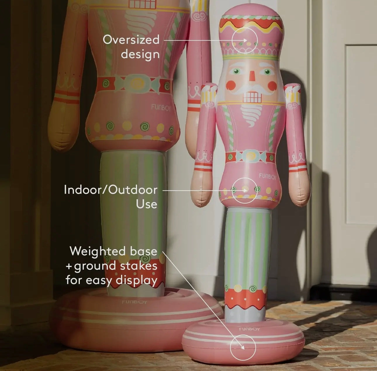 5 ft candy nutcracker inflatable