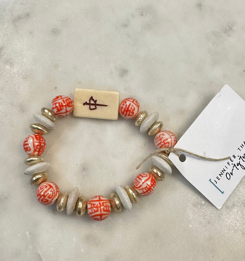mahjong beaded bracelet #16