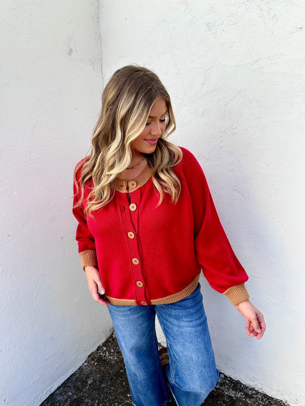 red candy sweater