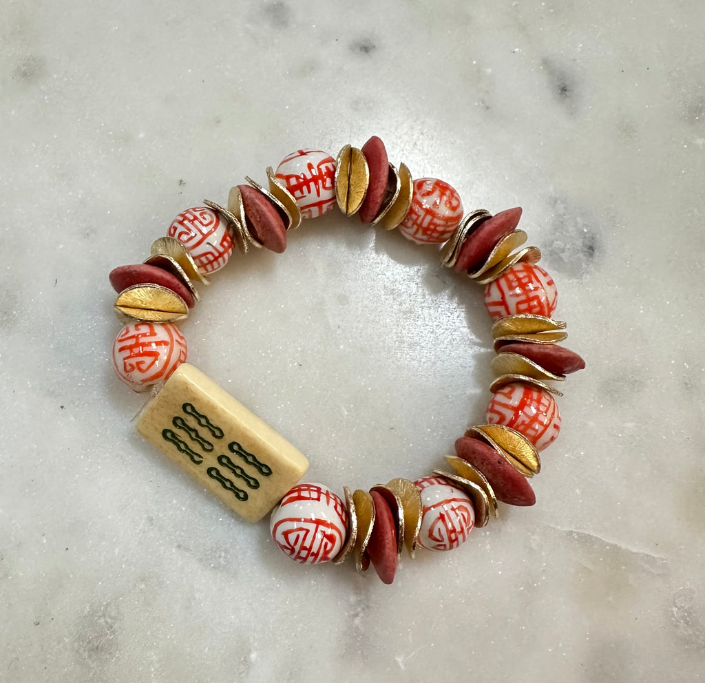JTO mahjong beaded bracelet #5