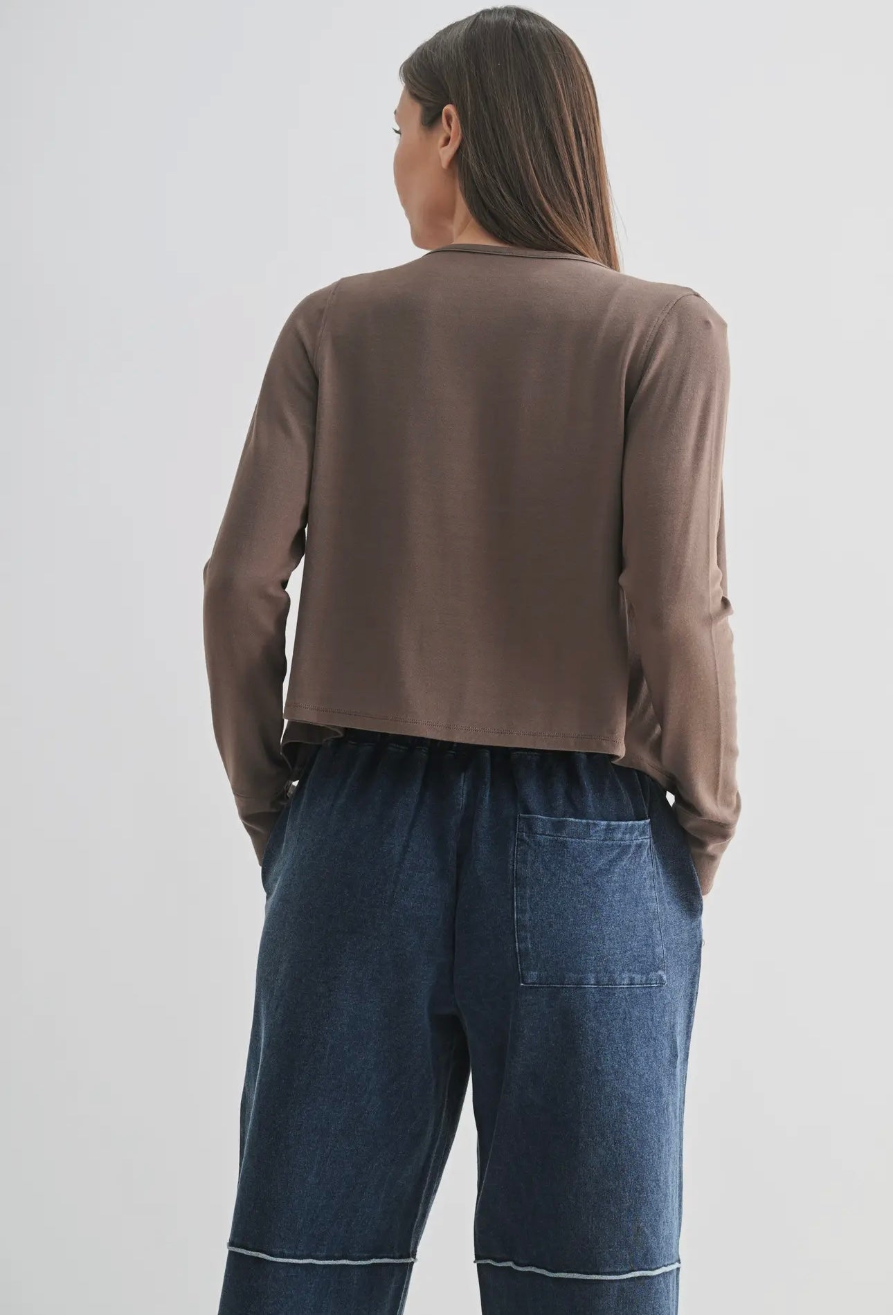 charming ballet tie front sweater