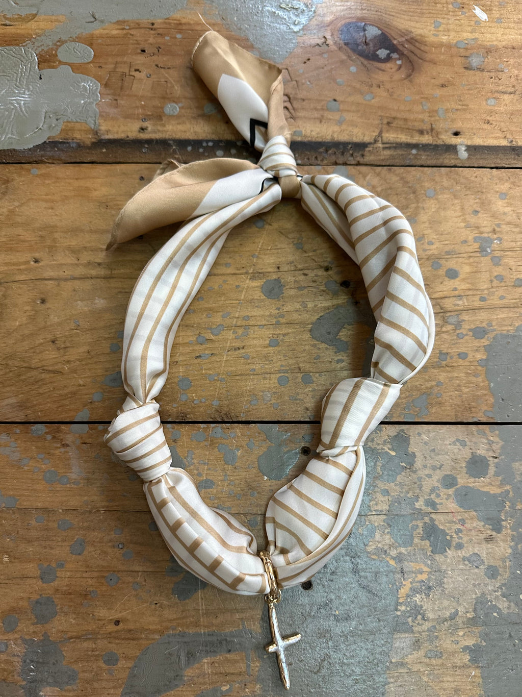 TR scarf necklace #277