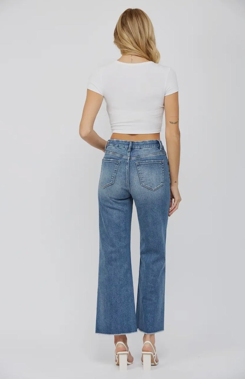 mica harlow wide leg jean